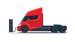 Electric Truck Charging Peter Varga Dreamstime 5f33edc162710