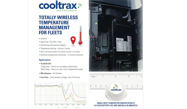 Cooltrax introduces next-gen Temp Tracker | FleetOwner