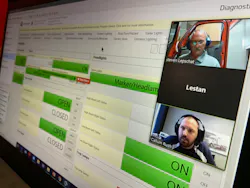 Digital tools were employed for monitoring participant progress during the 2020 DTNA Technician Skills Competition.