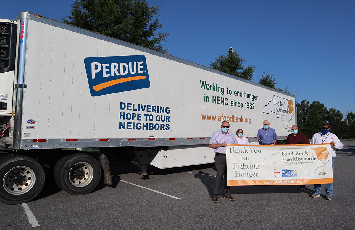 Perdue Farms gift enables NC food bank to buy refrigerated truck