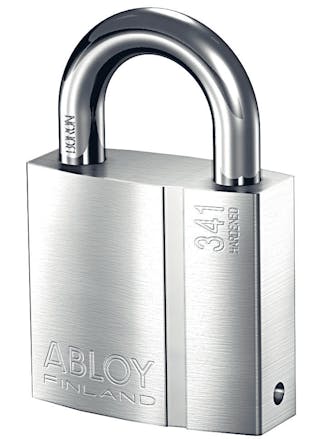 The Abloy Padlock PL341/25 uses a unique rotating disc cylinder that the maker said is effectively pick-proof.