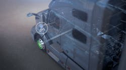 Volvo’s Dynamic Steering and Mack’s Command Steer use an electric motor on the steering column to help the driver by adjusting for crosswind and reducing driver exertion to turn the wheel by 85%. Volvo’s Dynamic Steering and Mack’s Command Steer use an electric motor on the steering column to help the driver by adjusting for crosswind and reducing driver exertion to turn the wheel by 85%.