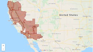 The National Weather Service issued red flag warnings across most of California and into parts of Oregon, Nevada and Arizona.