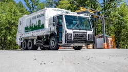 The Mac LR Electric refuse vehicle begins production in 2021. The Mac LR Electric refuse vehicle begins production in 2021.