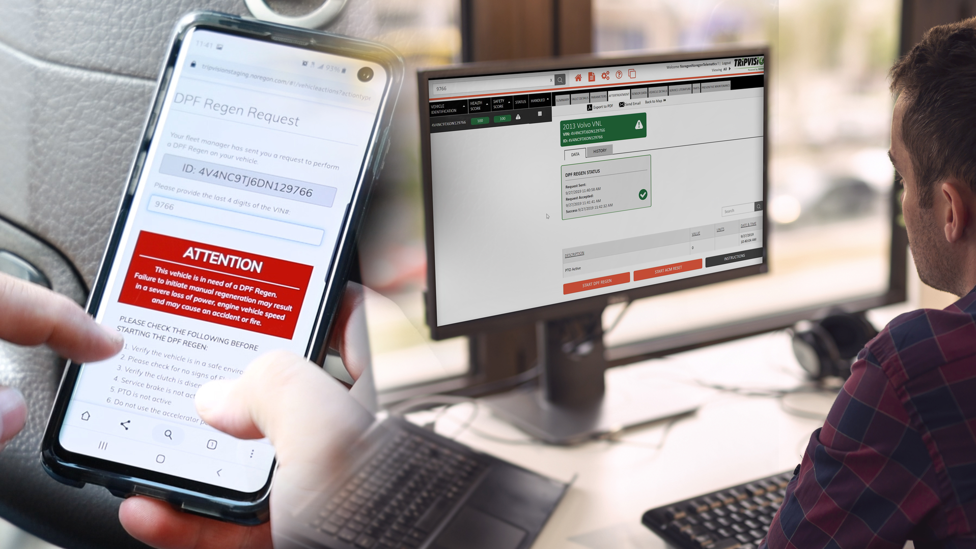 As part of HTSI's preventive maintenance program, the fleet utilizes the Noregon JPRO diagnostic tool to pull a comprehensive vehicle health report of the vehicle when it&rsquo;s in the shop.