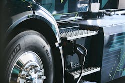 Volvo Vnr Electric Charging Location On Truck Body
