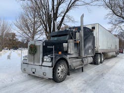 As a veteran, the Wreaths Across America campaign is especially important to trucker Bernie Gray. As a veteran, the Wreaths Across America campaign is especially important to trucker Bernie Gray.