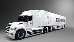 Hino Trucks and Toyota Motor North America are jointly developing a Class 8 fuel cell electric truck North American market using a Hino XL Series chassis. Hino Trucks and Toyota Motor North America are jointly developing a Class 8 fuel cell electric truck North American market using a Hino XL Series chassis.