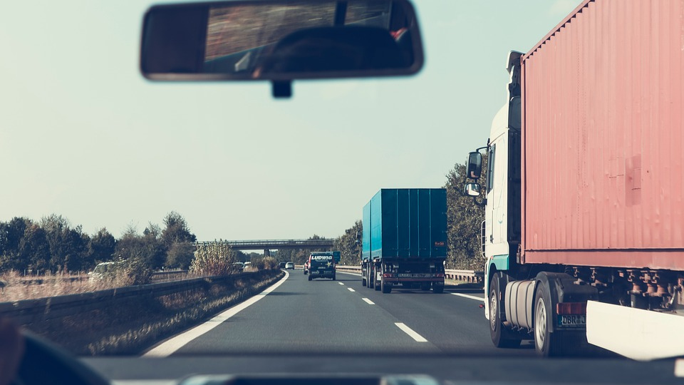 Trucks On Highway 5f9088bd7c154