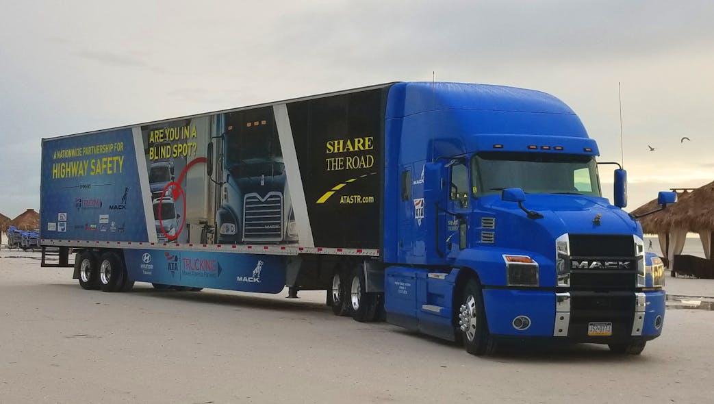 Mack Trucks donated a Mack Anthem 70-in. Stand Up Sleeper to ATA&apos;s Share The Road program for 2021.