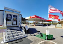 The round-up fundraiser is part of Pilot Company’s long-standing support of Wreaths Across America, including helping to fuel the organization’s traveling Mobile Education Exhibit to visit cities across the U.S. The exhibit is open to the public for free tours at several locations throughout the year and recently made a tour stop on Oct. 20, 2020 at the Pilot Travel Center in Mebane, N.C. The round-up fundraiser is part of Pilot Company’s long-standing support of Wreaths Across America, including helping to fuel the organization’s traveling Mobile Education Exhibit to visit cities across the U.S. The exhibit is open to the public for free tours at several locations throughout the year and recently made a tour stop on Oct. 20, 2020 at the Pilot Travel Center in Mebane, N.C.