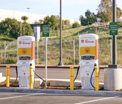The Shell-owned Greenlots provides fleets with chargers, installation assistance and software to increase route mileage per charge.