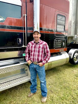 Tim Omilusik, owner of Eastland Transport, hauls livestock such as cattle, bison and even yak throughout North America. Tim Omilusik, owner of Eastland Transport, hauls livestock such as cattle, bison and even yak throughout North America.
