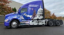 Kenworth T680 Capitol Christmas Tree Wrapped