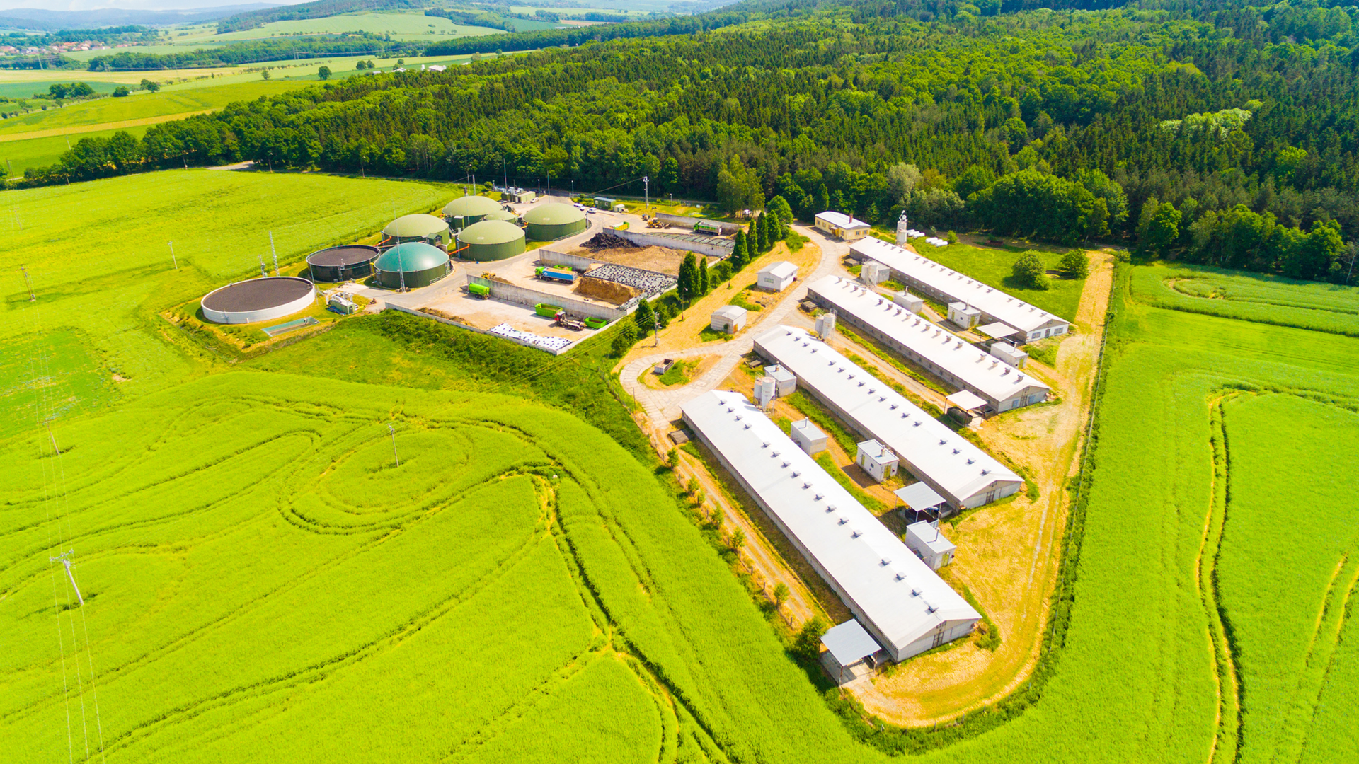A biomethane plant in the Czech Republic.