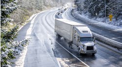 Highway Snow Winter Truck Vitpho Dreamstime