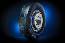 Continental&rsquo;s concept tire, Conti e.MotionPro, which was developed for the MAN CitE electric truck.
