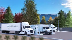 Daimler Trucks North America and Portland General Electric are developing a public charging site for medium- and heavy-duty electric vehicles in Portland, Ore. The site is expected to be operational by spring 2021.