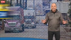Dave Beasley, Goodyear&rsquo;s VP of commercial tires for North America, talks about fleet business during the opening session of Goodyear&rsquo;s Virtual Customer Conference on Dec. 7.