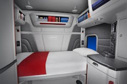 The Peterbilt 579 UltraLoft has an interior height of 8 ft. to go with more than 70 cu. ft. of sleeper space.
