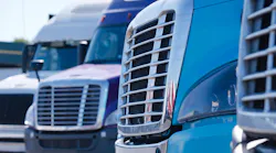 Blue Semi Trucks Vitpho Dreamstime