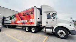 Schneider Feeding America Trailer Donation
