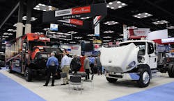Freightliner Custom Chassis Corp.&apos;s booth at Work Truck 2020.