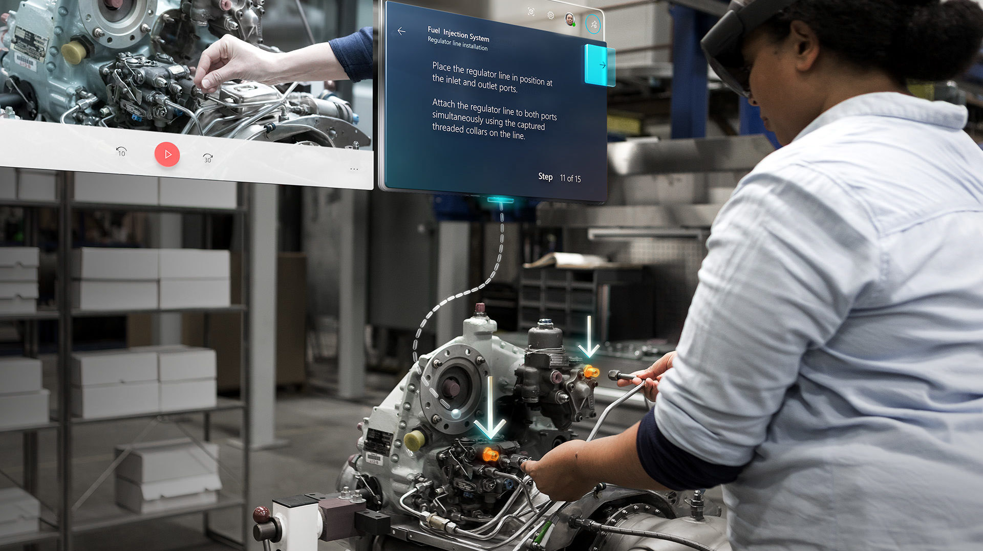 Hololens 2 Dynamics 365 Guides Holographic Training Fuel Injection 60196ca6592f4