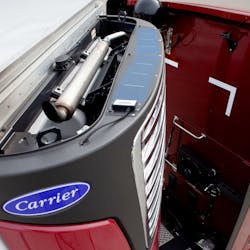 Carrier Transicold X4 7500 refrigeration unit with solar panels. Carrier Transicold X4 7500 refrigeration unit with solar panels.