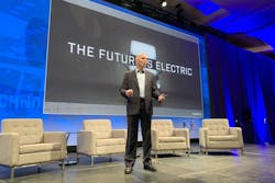 “I can see glimpse of it over the horizon, but it will not be this generation of engineers who will be delivering it,” Nielsen said concerning the electrification of trucks. “I can see glimpse of it over the horizon, but it will not be this generation of engineers who will be delivering it,” Nielsen said concerning the electrification of trucks.