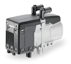 The Espar Hydronic 3 coolant heater weighs 6.5 lb. and has an output of 17,500 BTU+.