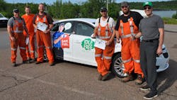 Ron Zima (right), the self-proclaimed 'Idle-Free Guy,' stands with the drivers of a fleet who just finished his idle-reduction certification program, 'Idle-Free for Kids.' Ron Zima (right), the self-proclaimed 'Idle-Free Guy,' stands with the drivers of a fleet who just finished his idle-reduction certification program, 'Idle-Free for Kids.'