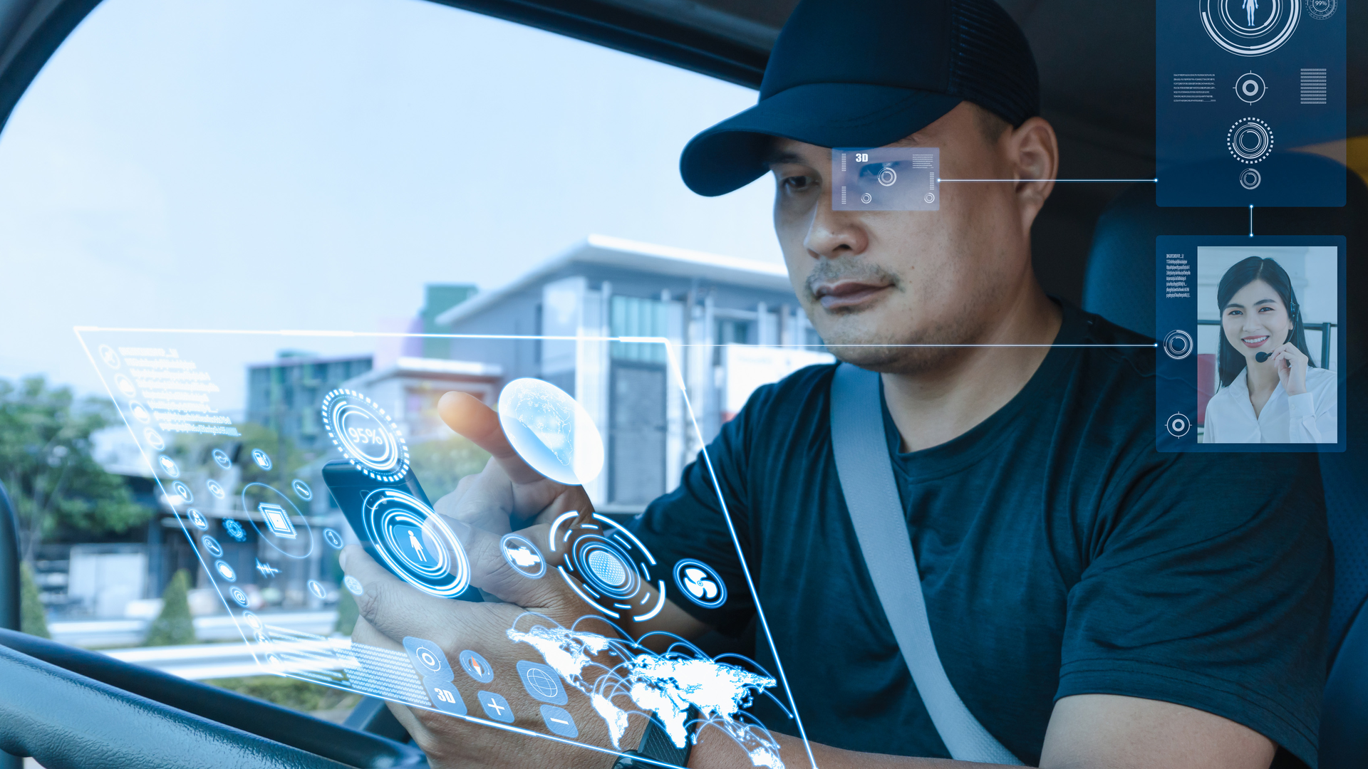 Trucker Digital Cab Suriyan Buntiam Dreamstime 607edc5856cff