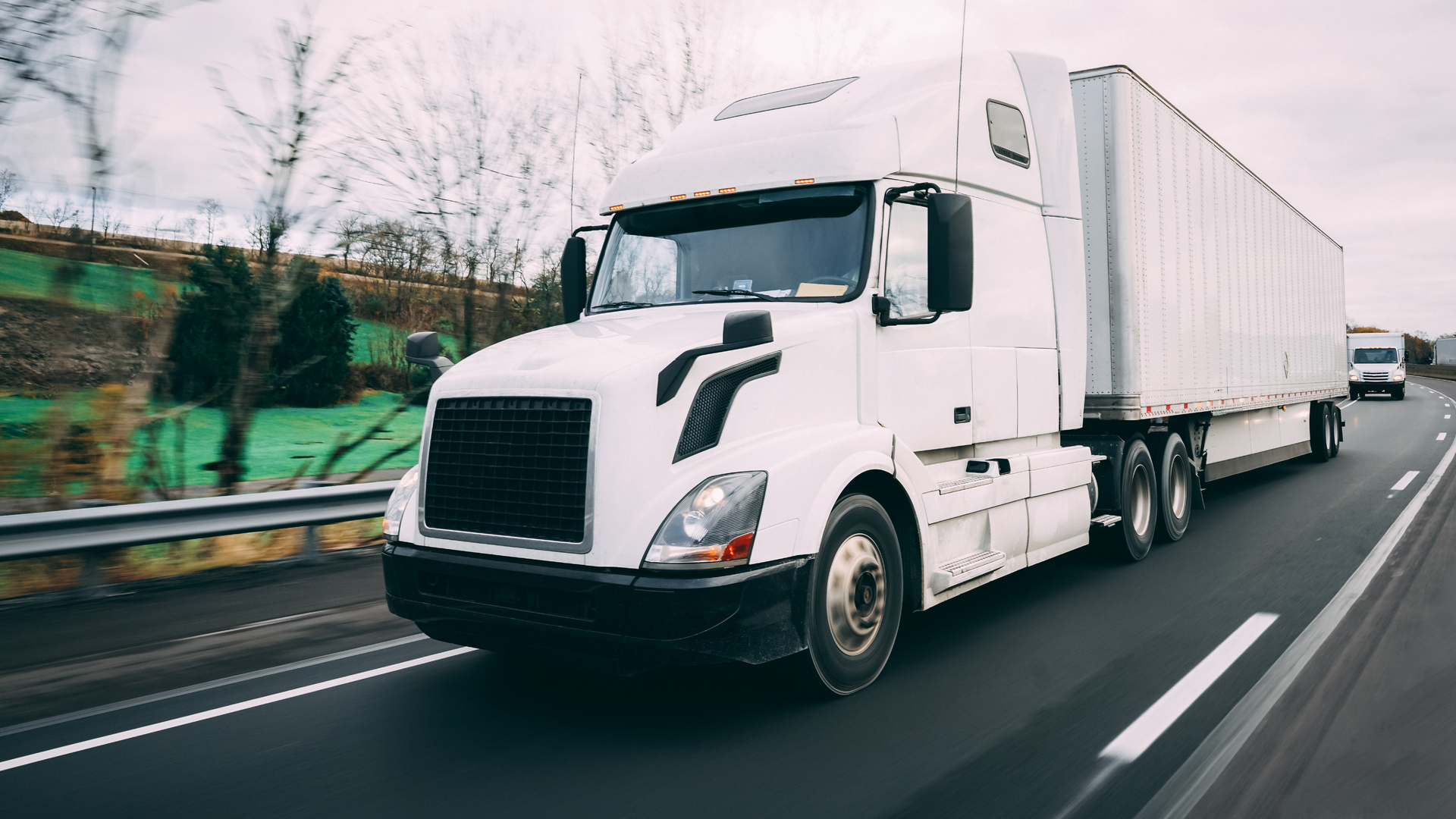 White Semi Truck Highway 5m3photos Dreamstime 6076011da3926