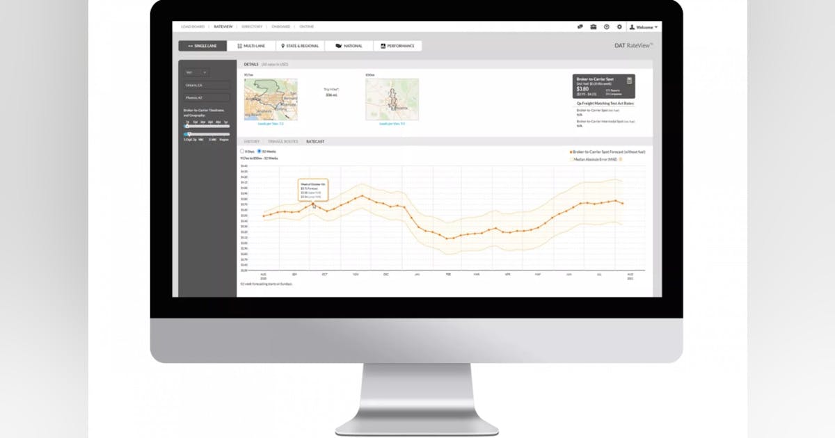 DAT intros Multilane Rates | FleetOwner
