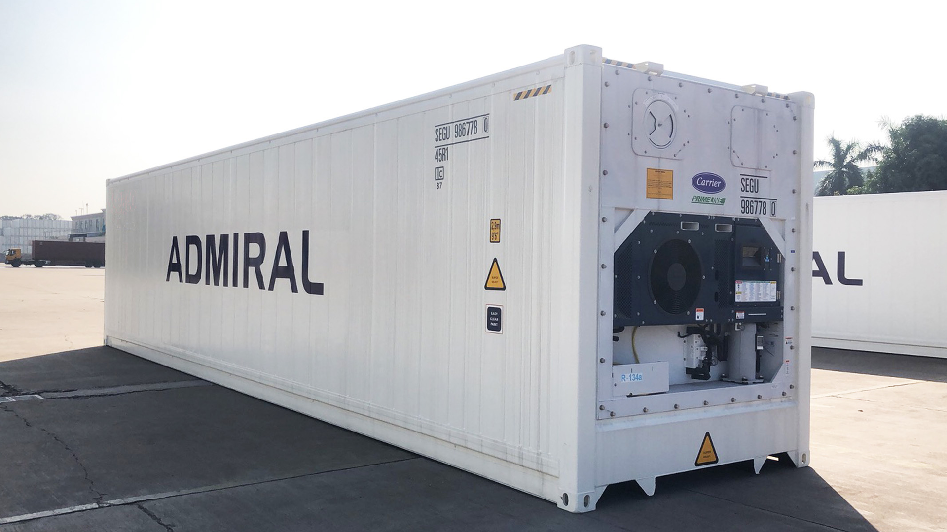Admiral Container Lines Refrigerated Container With Prime Line Unit 60ae690facae6