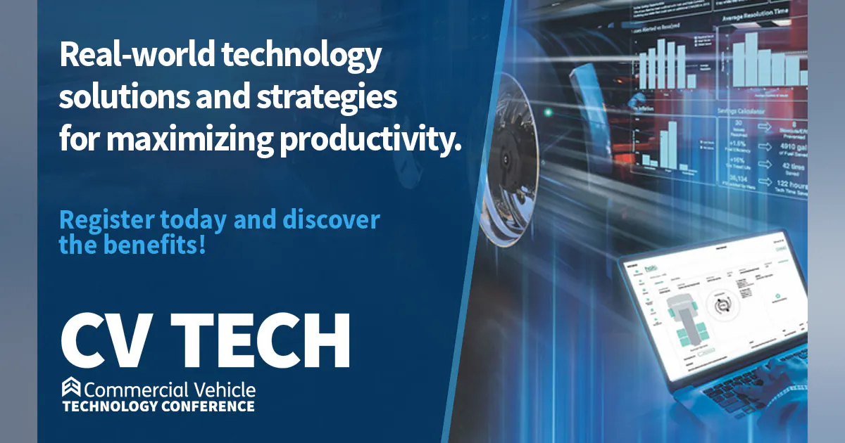 Cv Technology Register now for the CV Tech educational event | FleetOwner