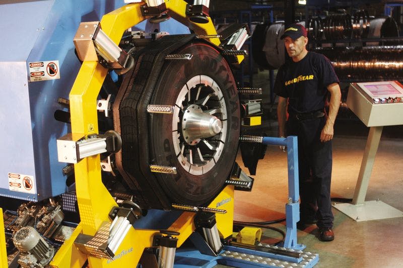 Goodyear offers a retread management system that helps fleets track the health of the tire casing and how many retreads it has had.