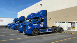 NFI first began testing commercial electric vehicles in August 2019, starting with the Freightliner eCascadia battery electric Class 8 tractor.