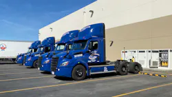 NFI first began testing commercial electric vehicles in August 2019, starting with the Freightliner eCascadia battery electric Class 8 tractor. NFI first began testing commercial electric vehicles in August 2019, starting with the Freightliner eCascadia battery electric Class 8 tractor.