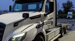 Schneider tested one full battery-electric Freightliner eCascadia Class 8 day cab for approximately six months in Southern California intermodal and port drayage applications.