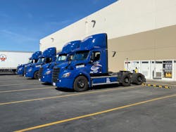 NFI first began testing commercial electric vehicles in August 2019, starting with the Freightliner eCascadia battery electric Class 8 tractor.