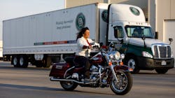 Rhonda Hartman finds riding a motorcycle as freeing as driving a motor vehicle. 'I had every endorsement on my driver's license except a motorcycle, so I told myself, 'By golly, I'm going to get it.' So I did.' Rhonda Hartman finds riding a motorcycle as freeing as driving a motor vehicle. 'I had every endorsement on my driver's license except a motorcycle, so I told myself, 'By golly, I'm going to get it.' So I did.'