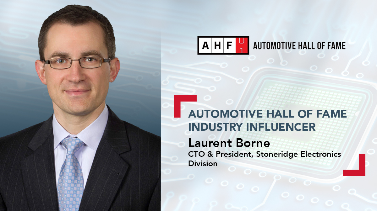 Stoneridge’s Laurent Borne named Automotive Hall of Fame Industry