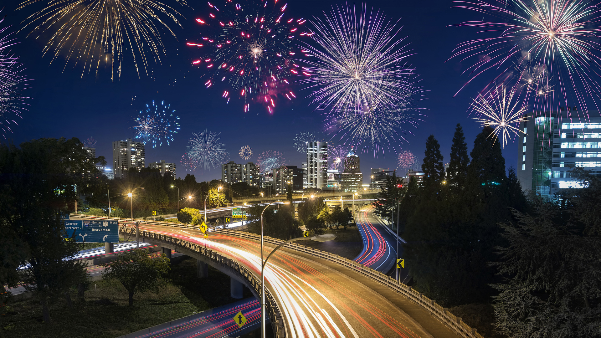 Fireworks Highway Portland Atmosphere1 Dreamstime 60de004e73afb