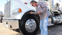 Underinflation and mismatching inflation on dual tires can deflate a fleet's chances to deliver goods on time, so drivers and fleets should go beyond visual inspections and 'thumping sticks' to ensure accurate psi measurements. Underinflation and mismatching inflation on dual tires can deflate a fleet's chances to deliver goods on time, so drivers and fleets should go beyond visual inspections and 'thumping sticks' to ensure accurate psi measurements.