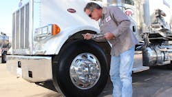 Underinflation and mismatching inflation on dual tires can deflate a fleet's chances to deliver goods on time, so drivers and fleets should go beyond visual inspections and 'thumping sticks' to ensure accurate psi measurements. Underinflation and mismatching inflation on dual tires can deflate a fleet's chances to deliver goods on time, so drivers and fleets should go beyond visual inspections and 'thumping sticks' to ensure accurate psi measurements.
