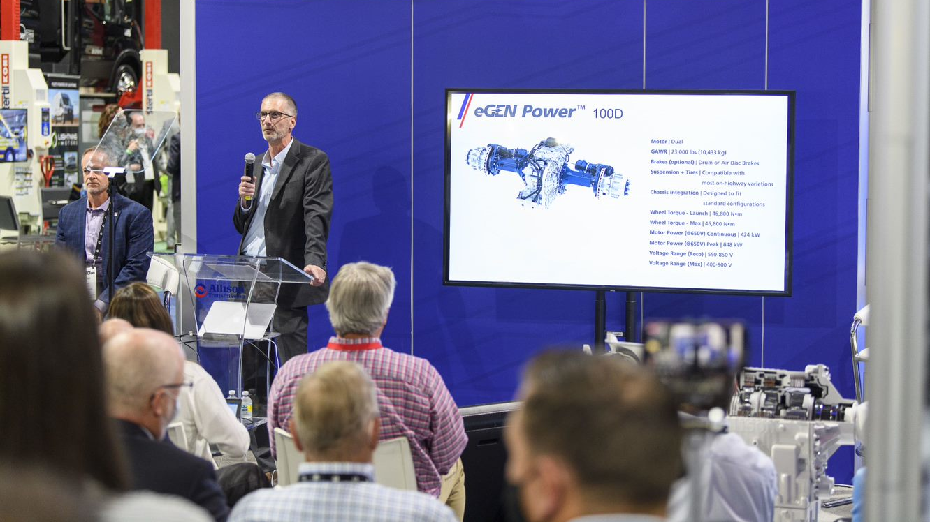 Michael Foster, chief technology officer for Allison Transmission, discusses a partnership that will integrate Allison&rsquo;s eGen Power 100D e-axle into Hino Trucks' vehicles.