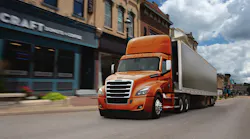 Freightliner Cascadia Orange