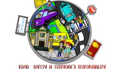 Avni Choudepally, one of the FMCSA 2021 Road Safety Art Contest winners.